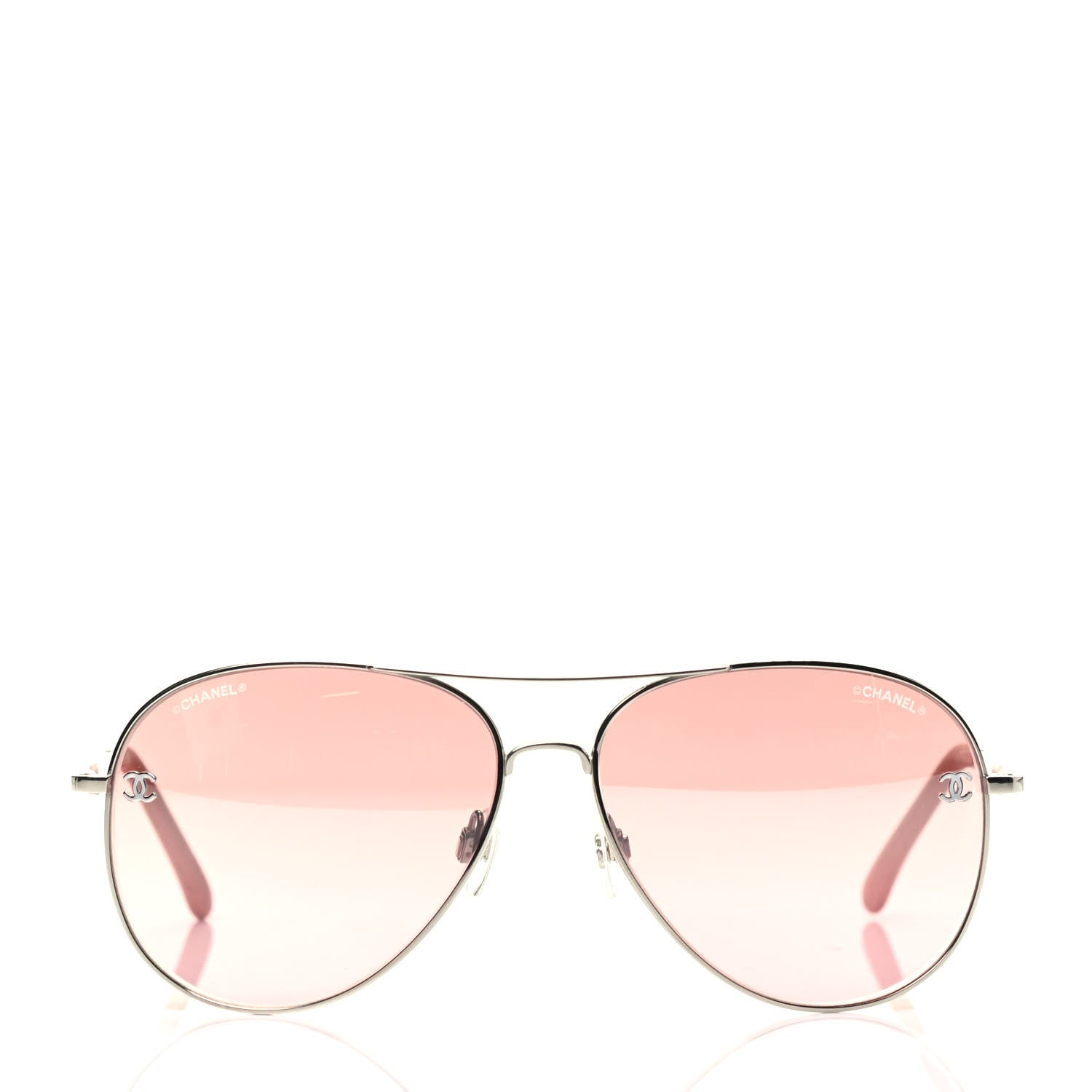 Chanel CC Aviator Sunglasses 4189-T-Q Pink 2 of 6