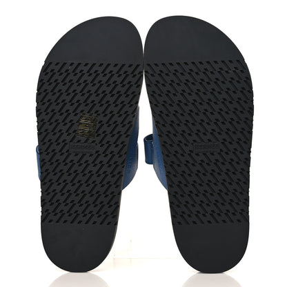Hermes Epsom Womens Chypre Sandals 39 Bleu Bleuet 5 of 8