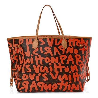 Louis Vuitton Monogram Graffiti Neverfull GM Orange 1 of 10