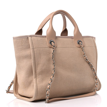 Chanel Mixed Fibers Small Deauville Tote Beige 4 of 12