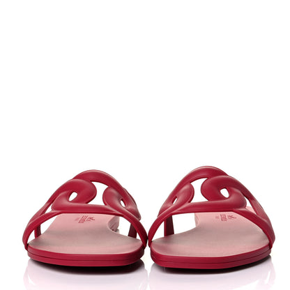 Hermes Rubber Aloha Sandals 35 Rose Baie 2 of 5