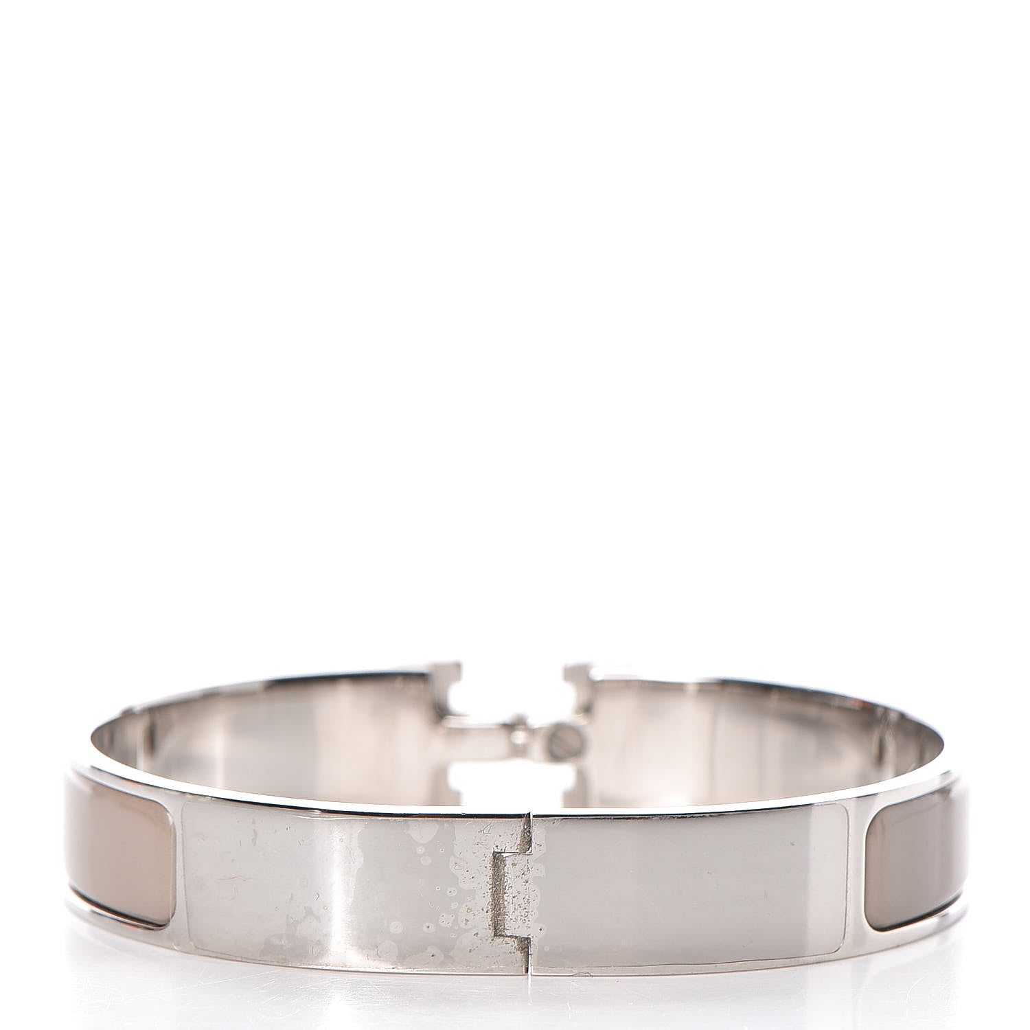 Hermes Enamel Narrow Clic Clac H Bracelet GM Marron Glace 3 of 6
