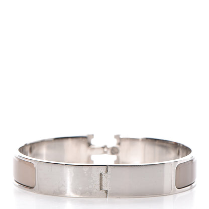 Hermes Enamel Narrow Clic Clac H Bracelet GM Marron Glace 3 of 6