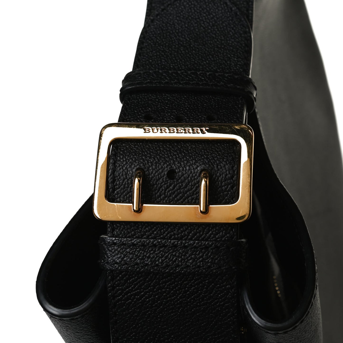 Grainy Calfskin Small Elmstone Hobo Black