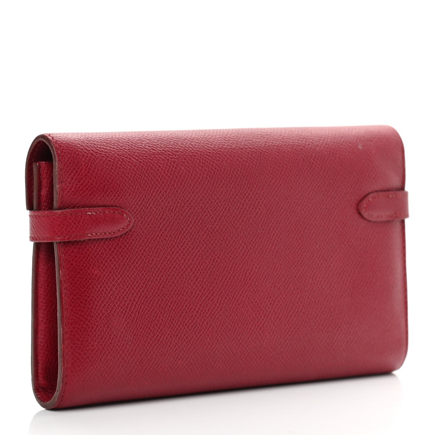 Hermes Epsom Kelly Longue Wallet Rouge Grenat 3 of 16