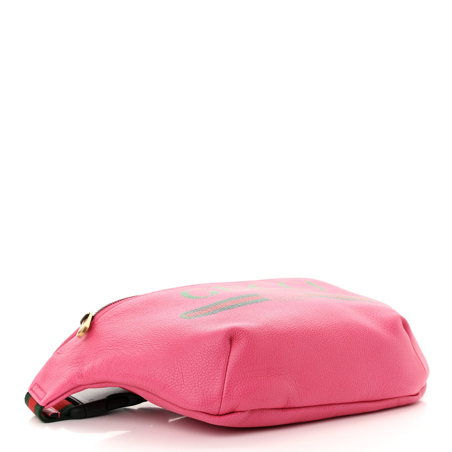 Grained Calfskin Logo Belt Bag Pink