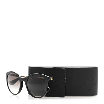 Prada Metal Aviator Sunglasse SPR 17S Black 9 of 9