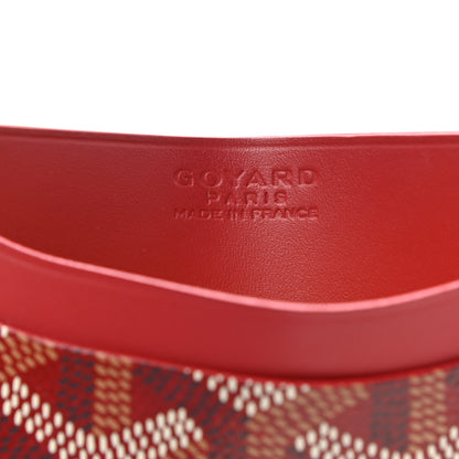 Goyard Goyardine Saint Sulpice Card Holder Red 6 of 6
