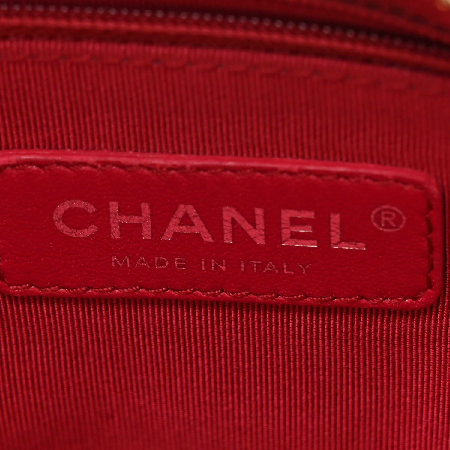 Chanel Aged Calfskin Quilted Medium Gabrielle Shopping Tote  Beige Black 6 of 10