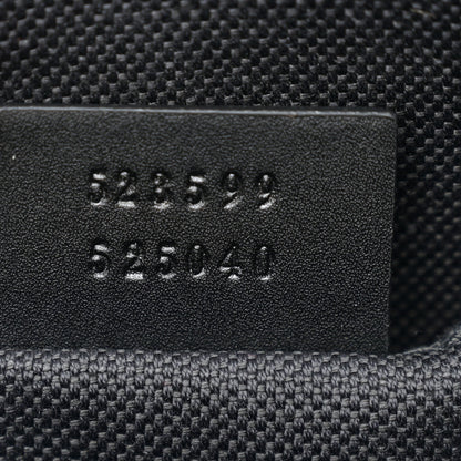 Gucci GG Supreme Monogram Web Small Flat Messenger Bag Black Grey 7 of 10