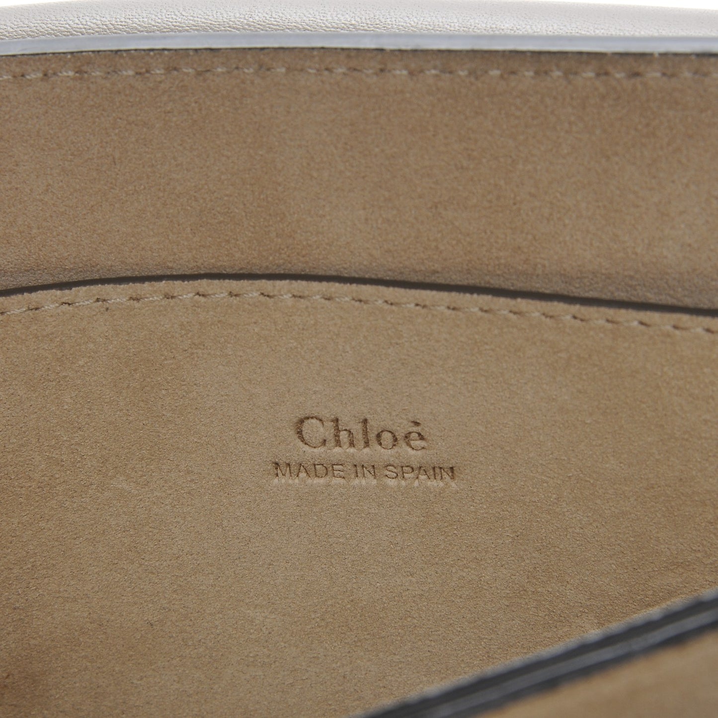 Suede Calfskin Small Faye Shoulder Bag Motty Grey
