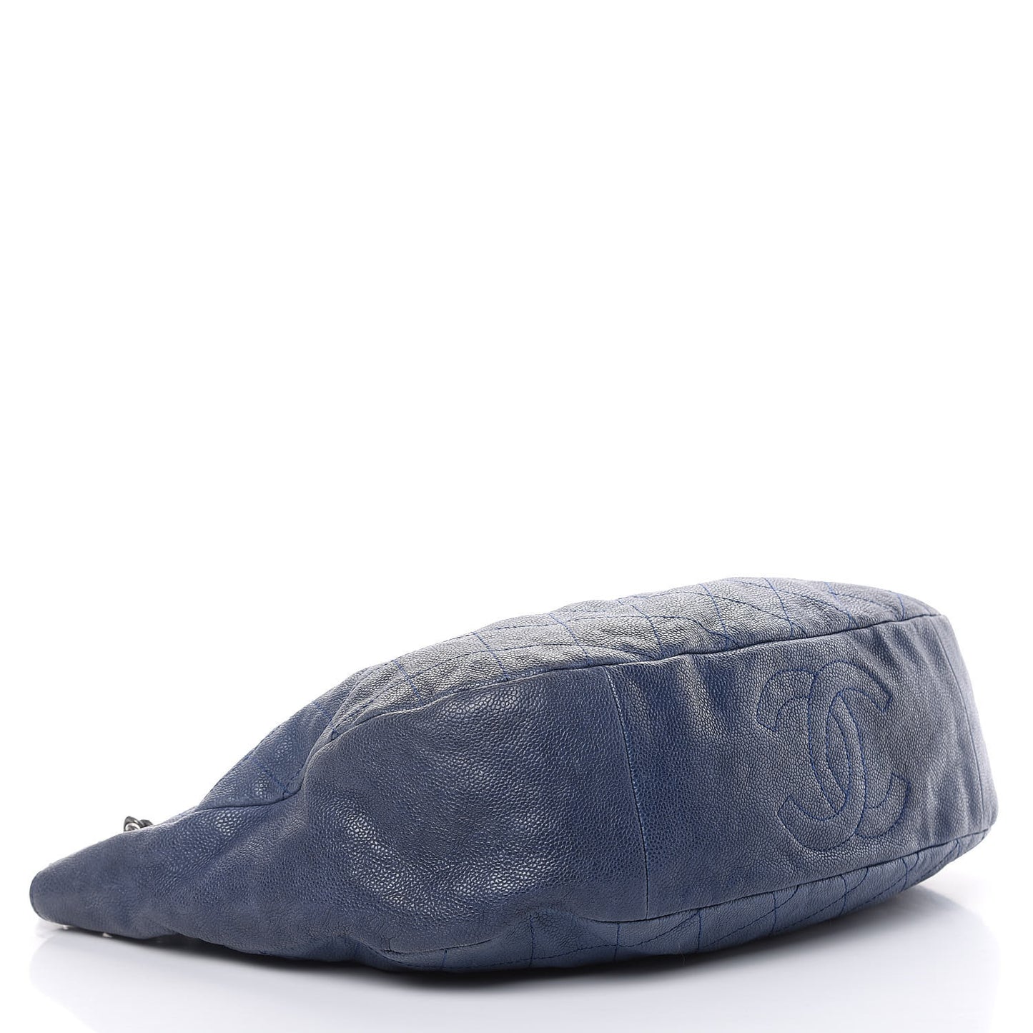 Caviar Quilted Simply CC Hobo Blue