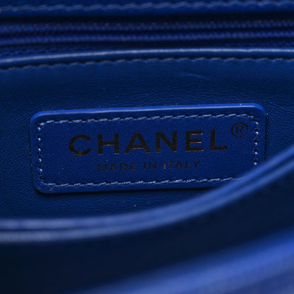 Chanel Caviar Quilted Mini Coco Handle Flap Blue 6 of 10