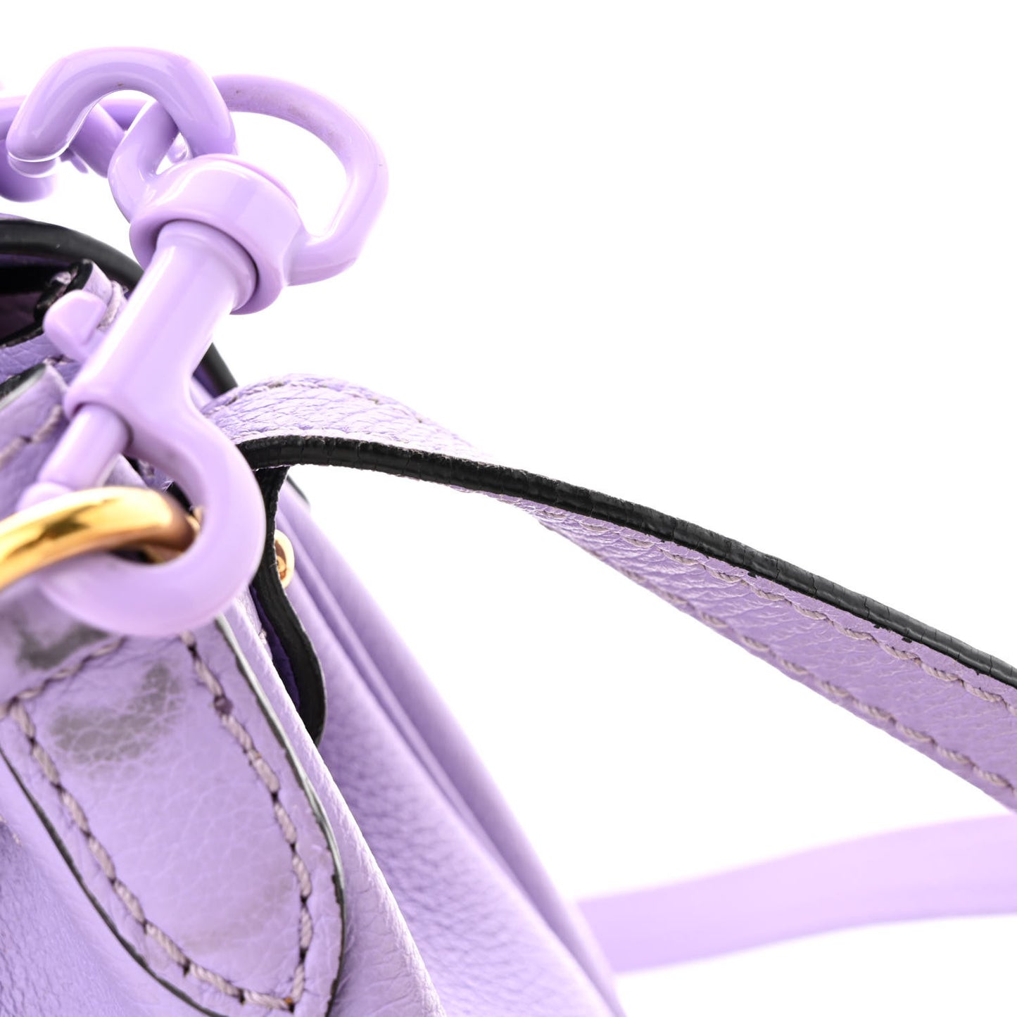 Calfskin Medusa Small Top Handle Handbag Lilac