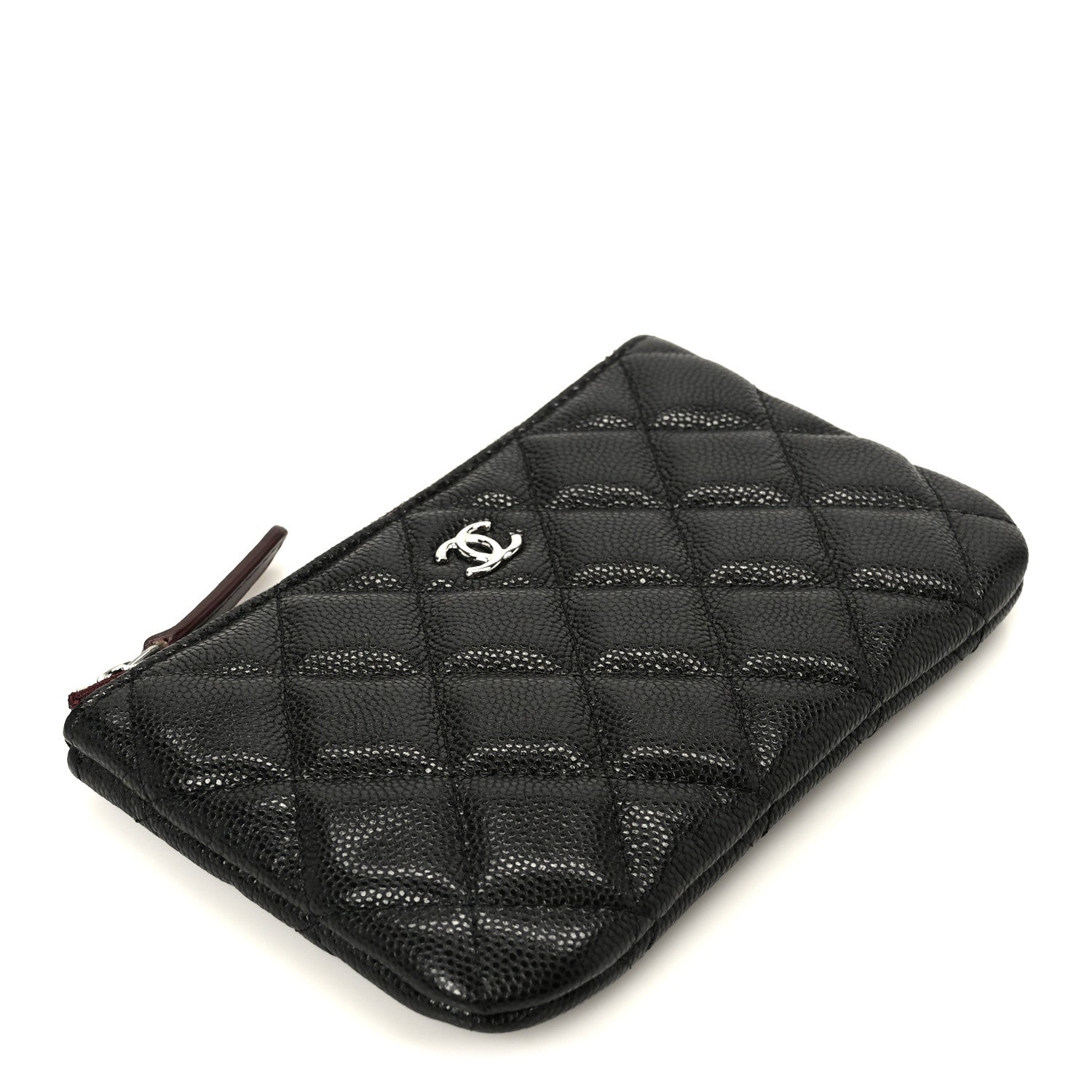 Chanel Caviar Quilted Small Cosmetic Case Black 4 of 9