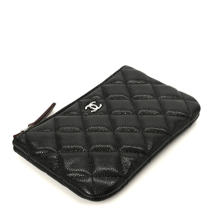 Chanel Caviar Quilted Small Cosmetic Case Black 4 of 9