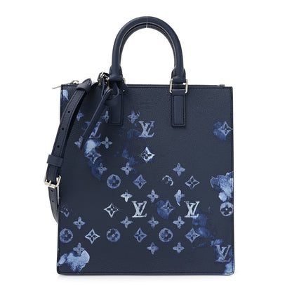 Louis Vuitton LOUIS VUITTON Monogram Ink Watercolor Sac Plat Zippé Blue 1 of 9