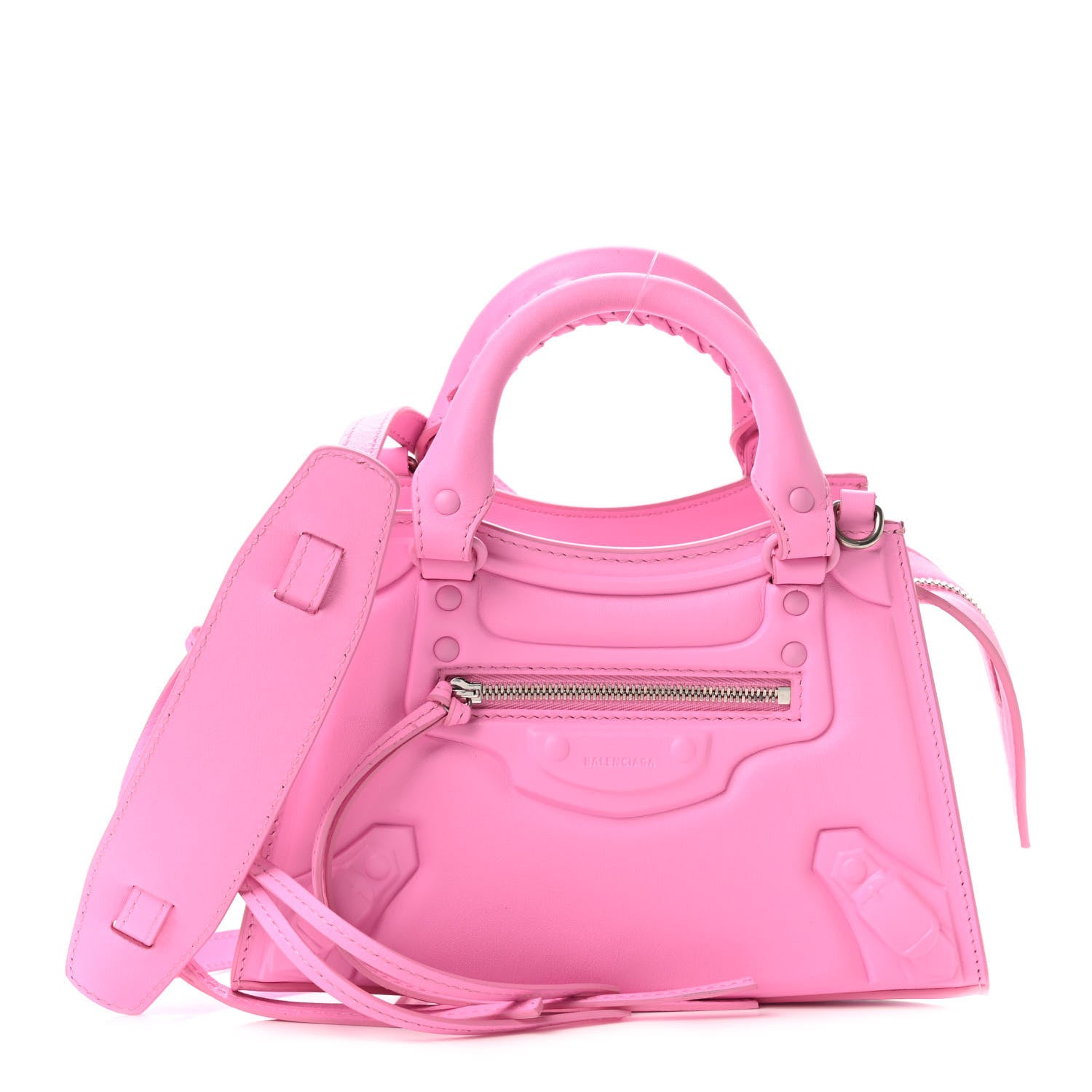 Balenciaga Cake Calfskin Tonal Hardware Mini Neo Classic City Rose 1 of 10