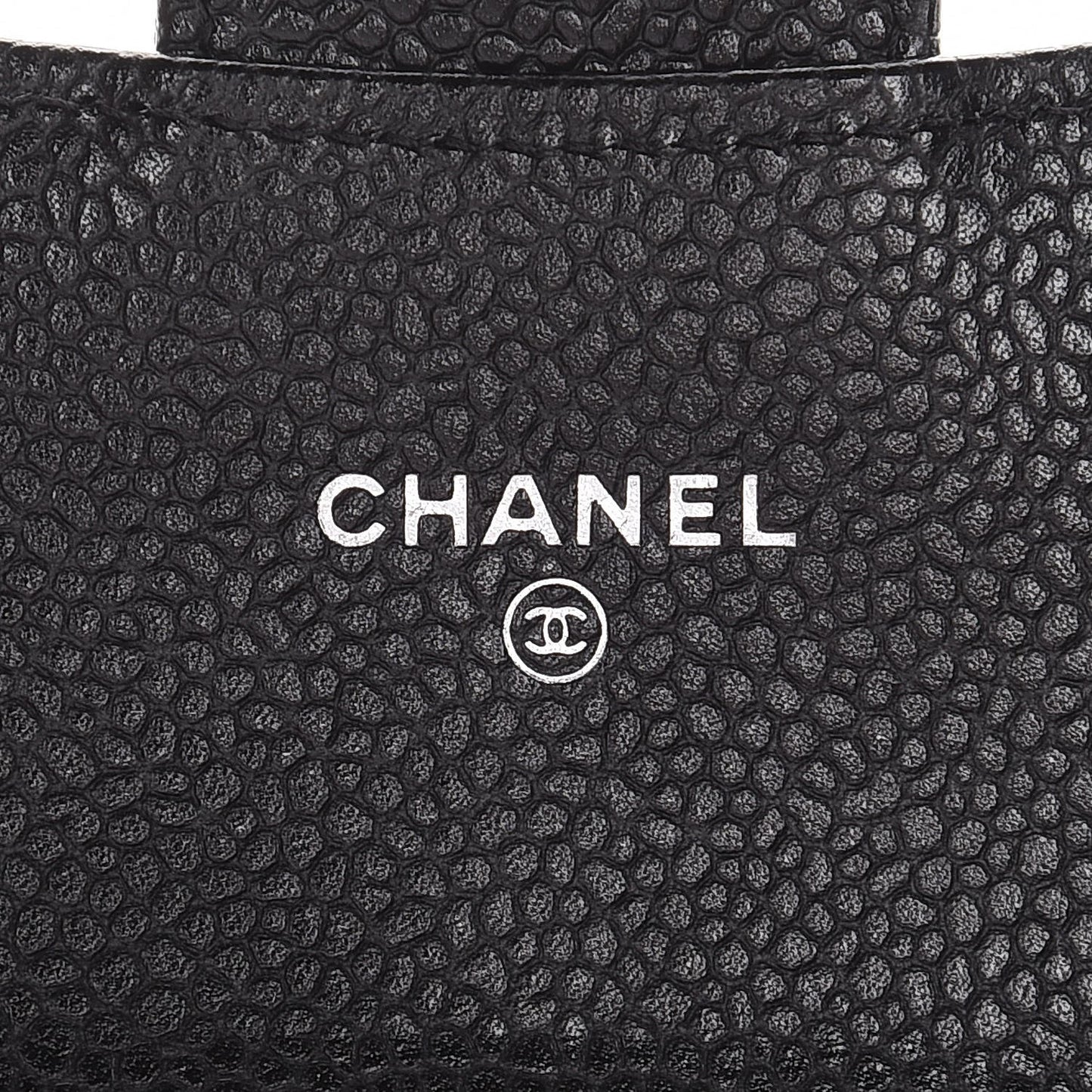 Caviar Quilted Large Gusset Flap Wallet Black