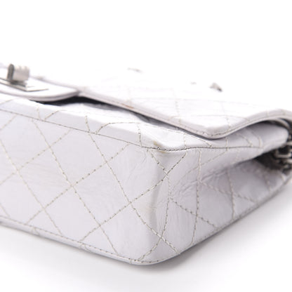 Chanel Aged Calfskin Quilted 50th Anniversary 2.55 Reissue 225 Flap White 7 of 11
