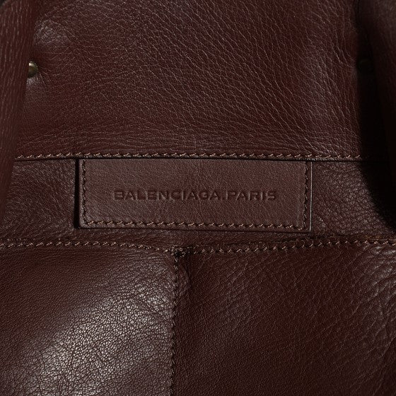 Veau Papier A4 Tote Chestnut