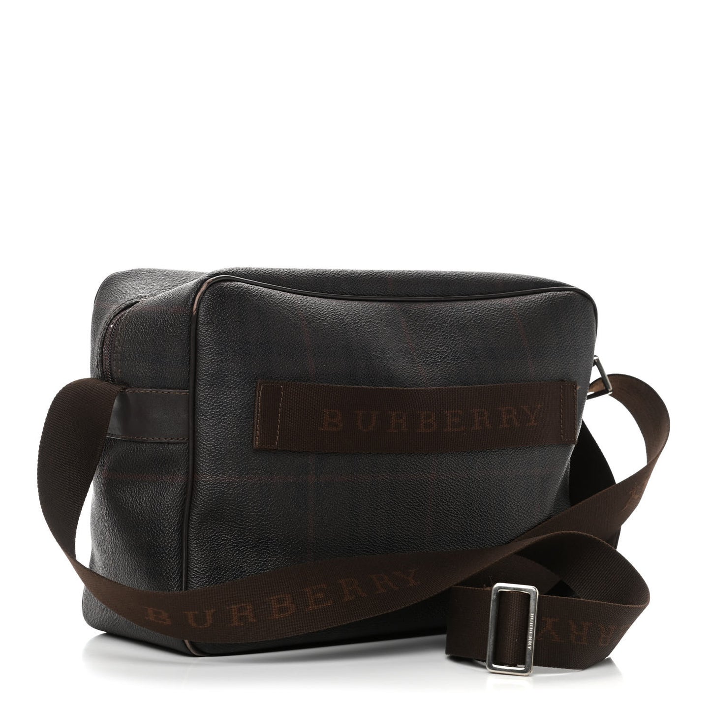 Smoked Haymarket Check Camera Bag Chocolate