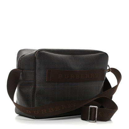 Burberry Smoked Haymarket Check Camera Bag Chocolate 2 of 10