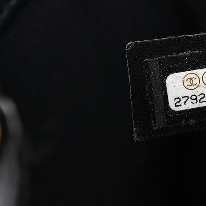 Chanel Calfskin Stitched Small Egyptian Amulet Drawstring Bag Black 8 of 10