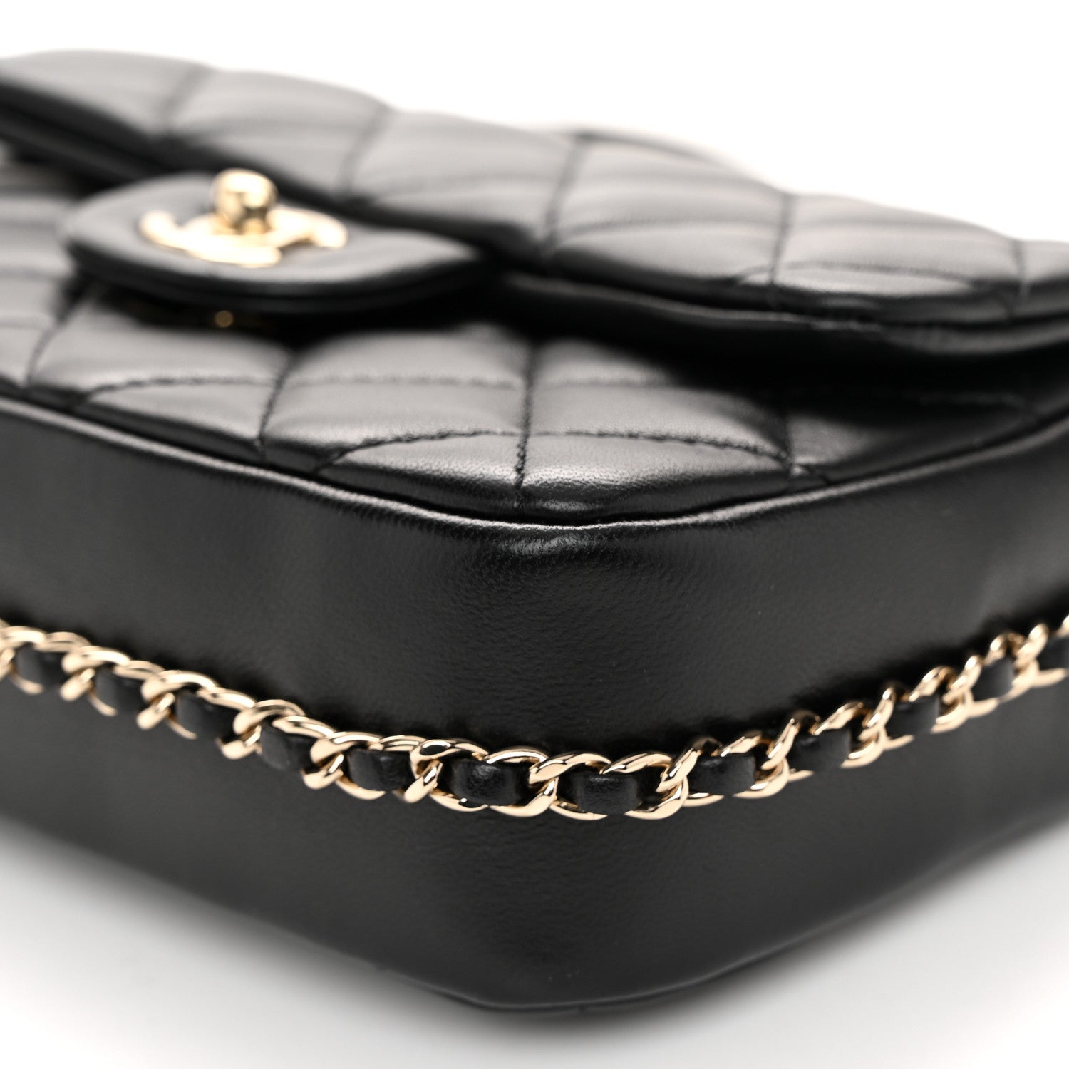 Chanel Lambskin Quilted Small My Precious Flap Black 10 of 10
