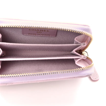 Chanel Caviar Quilted Zip Coin Purse Light Pink 5 of 8