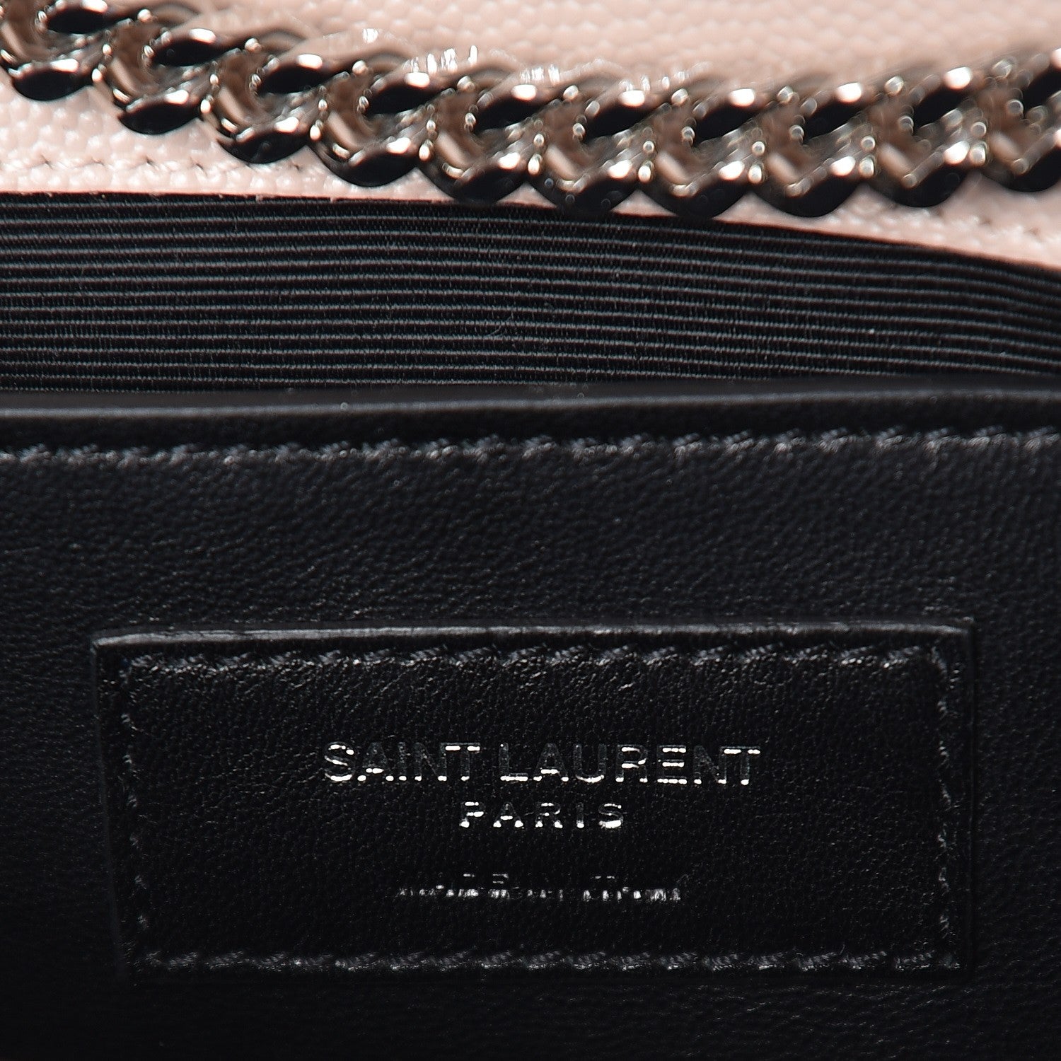Saint Laurent Grain De Poudre Small Monogram Kate Satchel Marble Pink 7 of 8