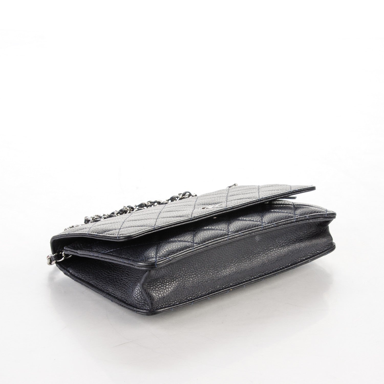 Chanel Caviar Quilted Wallet On Chain WOC Navy 4 of 8