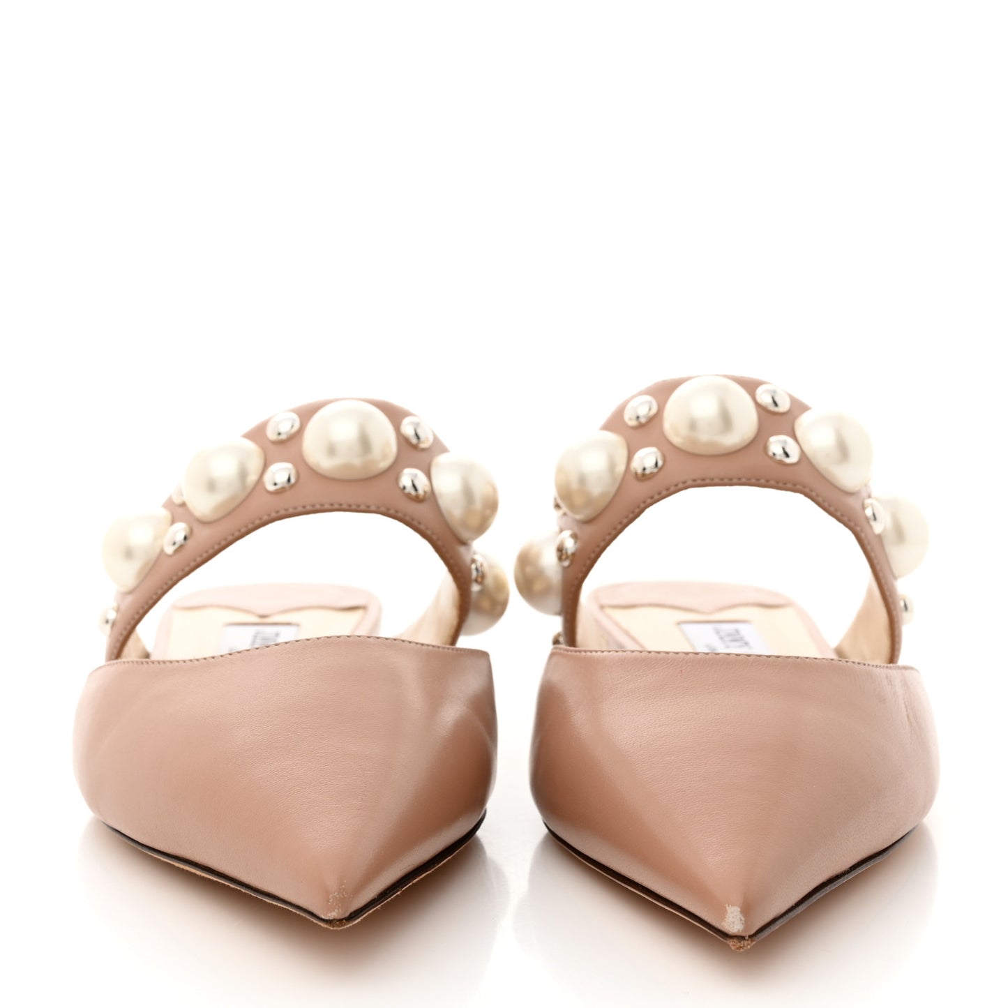 Calfskin Pearl 100 Mules 37 Tan