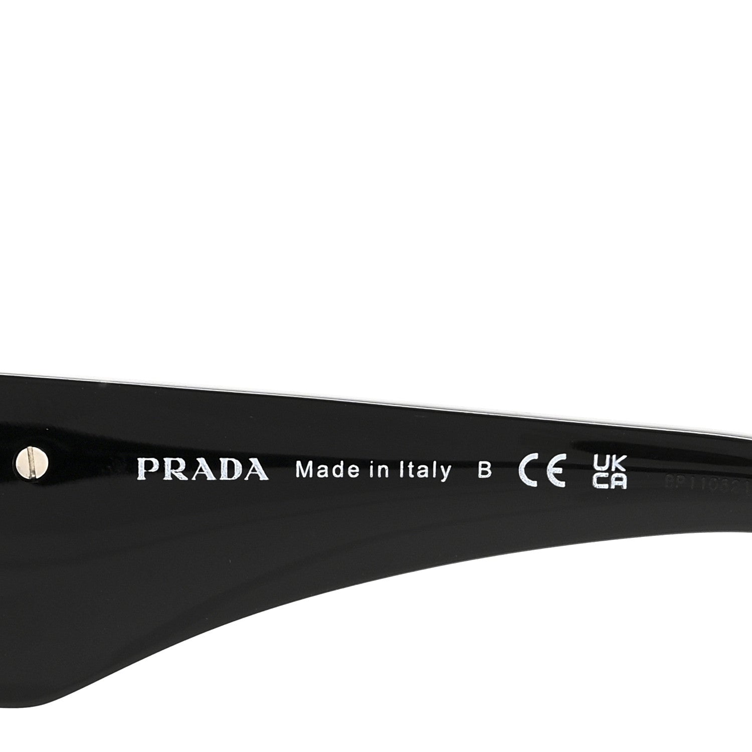 Prada Acetate Symbole Sunglasses SPR 13Z Black 5 of 6