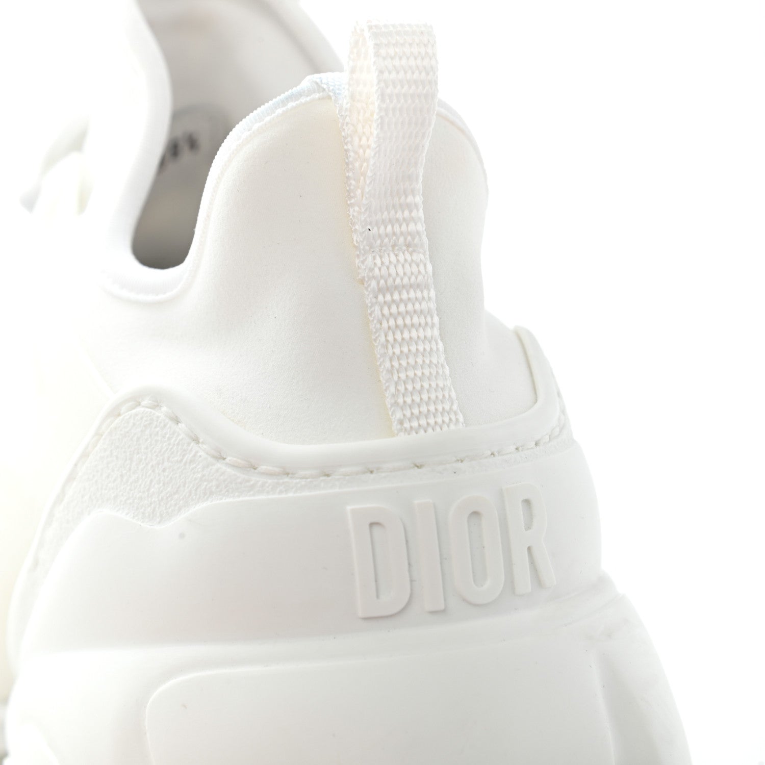 Christian Dior Technical Fabric Rubber Womens D-Connect Sneakers 38.5 White 10 of 11