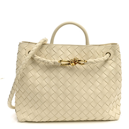 Bottega Veneta Nappa Intrecciato Medium Andiamo Shoulder Bag Sea Salt 1 of 9
