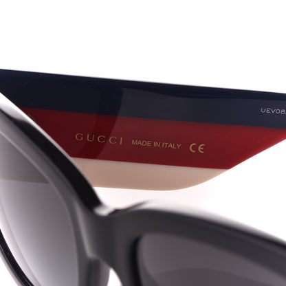 Gucci Acetate Web Oversized Frame Rectangle Sunglasses GG0276S Black 5 of 10