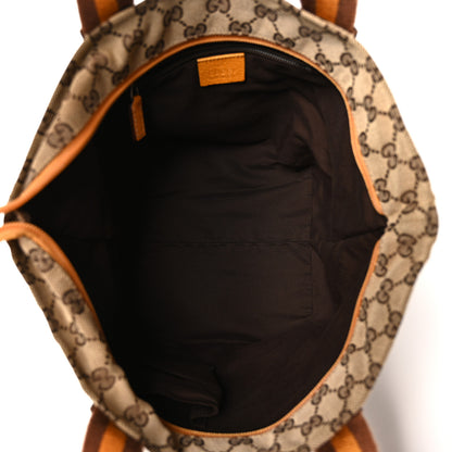 Gucci GG Monogram Small Web Handle Bucket Tote Yellow 5 of 10
