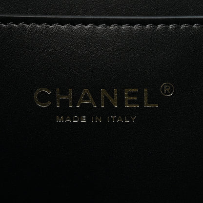 Chanel Raffia Coco Beach Shopping Bag Black 6 of 10