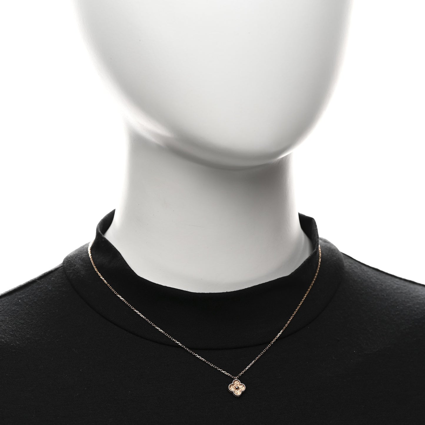 18K Rose Gold Sweet Alhambra Pendant Necklace