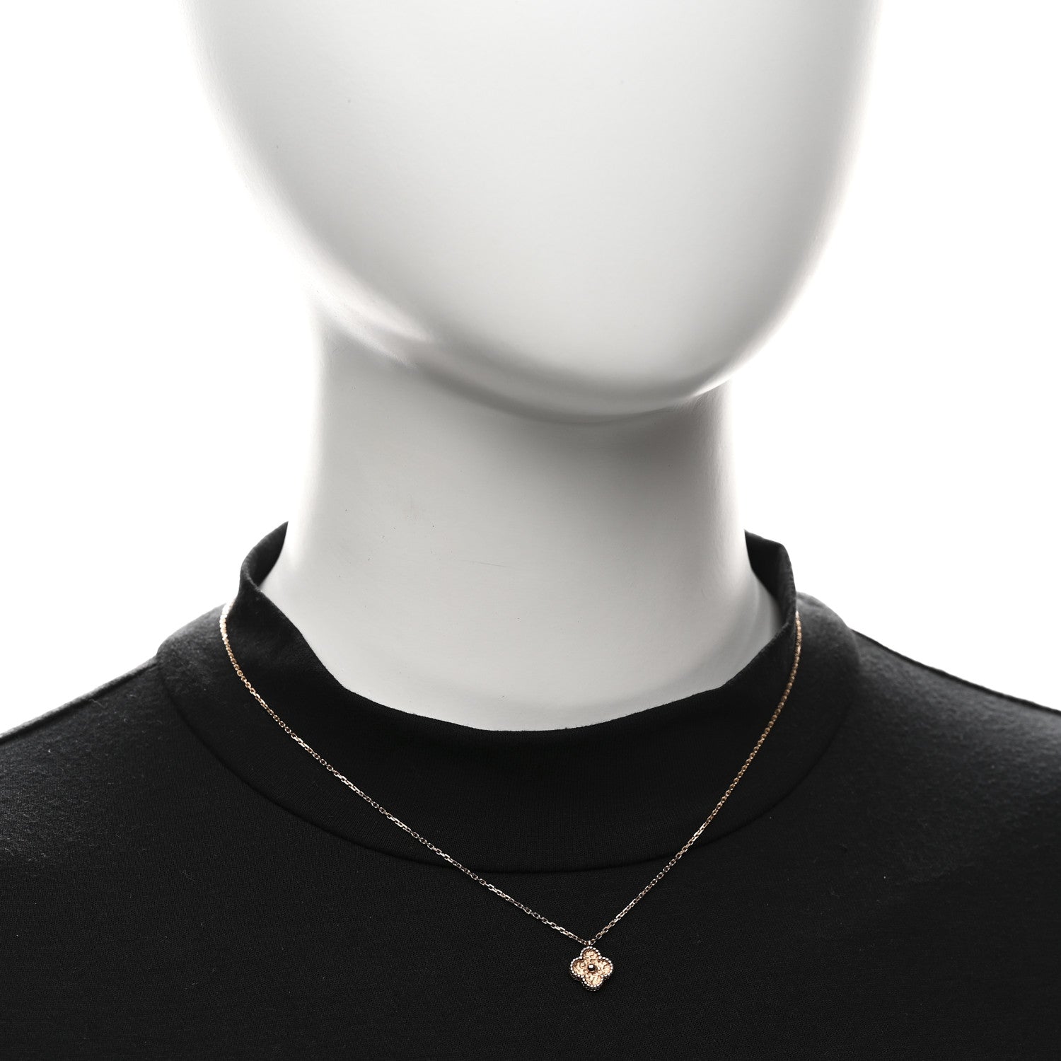 Van Cleef & Arpels 18K Rose Gold Sweet Alhambra Pendant Necklace 2 of 6