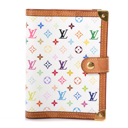 Louis Vuitton Monogram Multicolor Small Ring Agenda Cover White 1 of 12