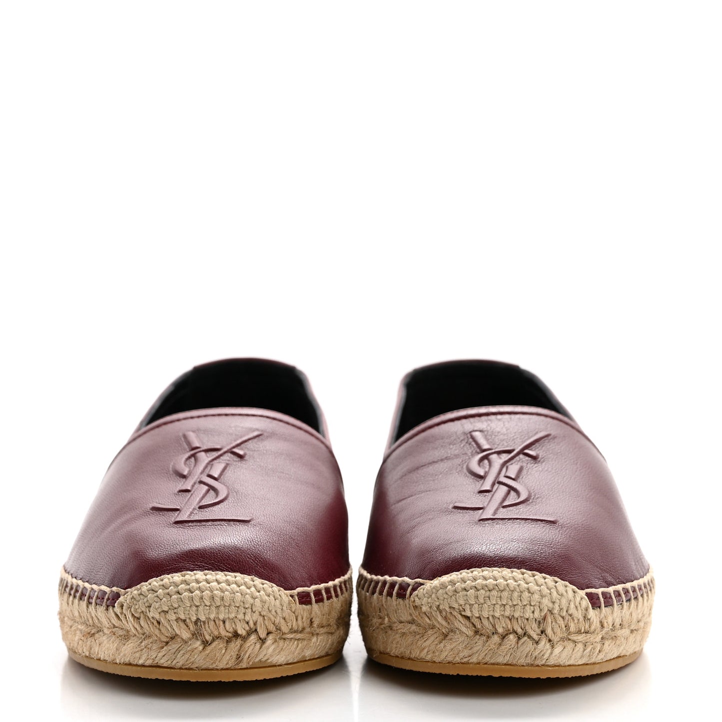 Calfskin Monogram Espadrilles 39 Light Burgundy