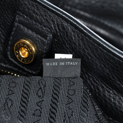 Prada Vitello Daino Tote Black 7 of 8