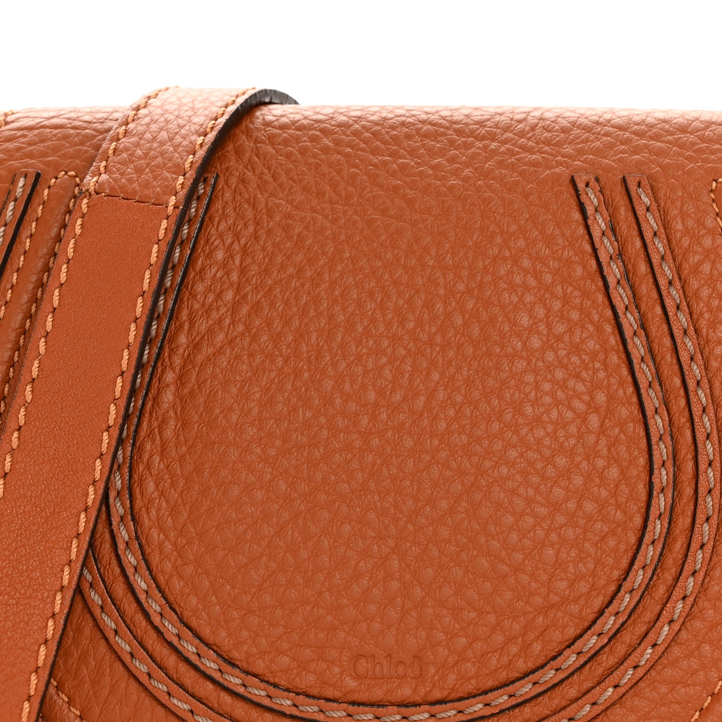 Calfskin Mini Marcie Round Crossbody Bag Tan