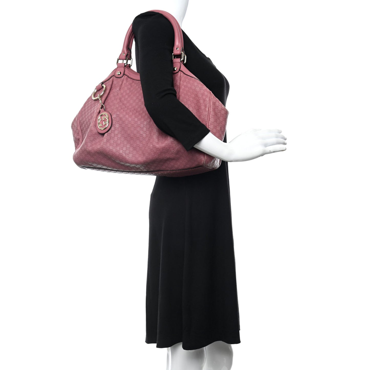 Microguccissima Medium Sukey Tote Vintage Rose