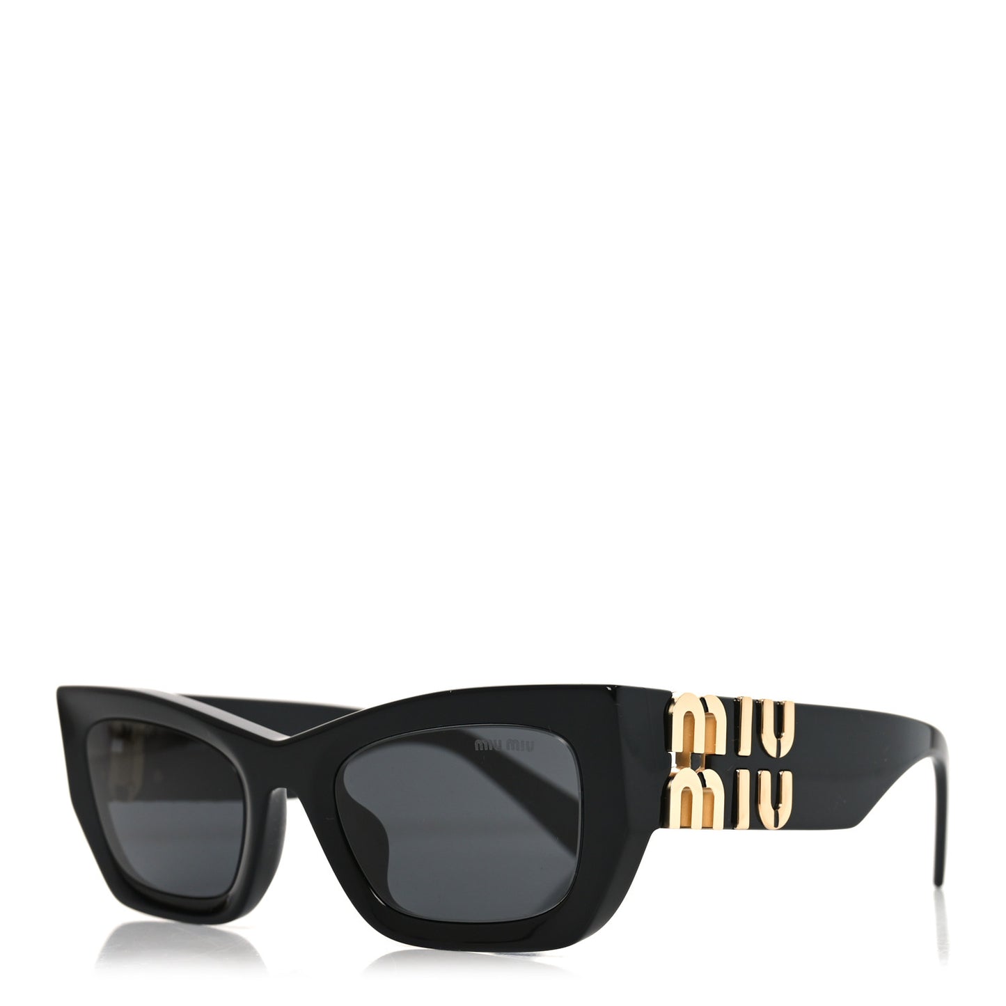 Acetate Rectangle Sunglasses SMU 09W Black