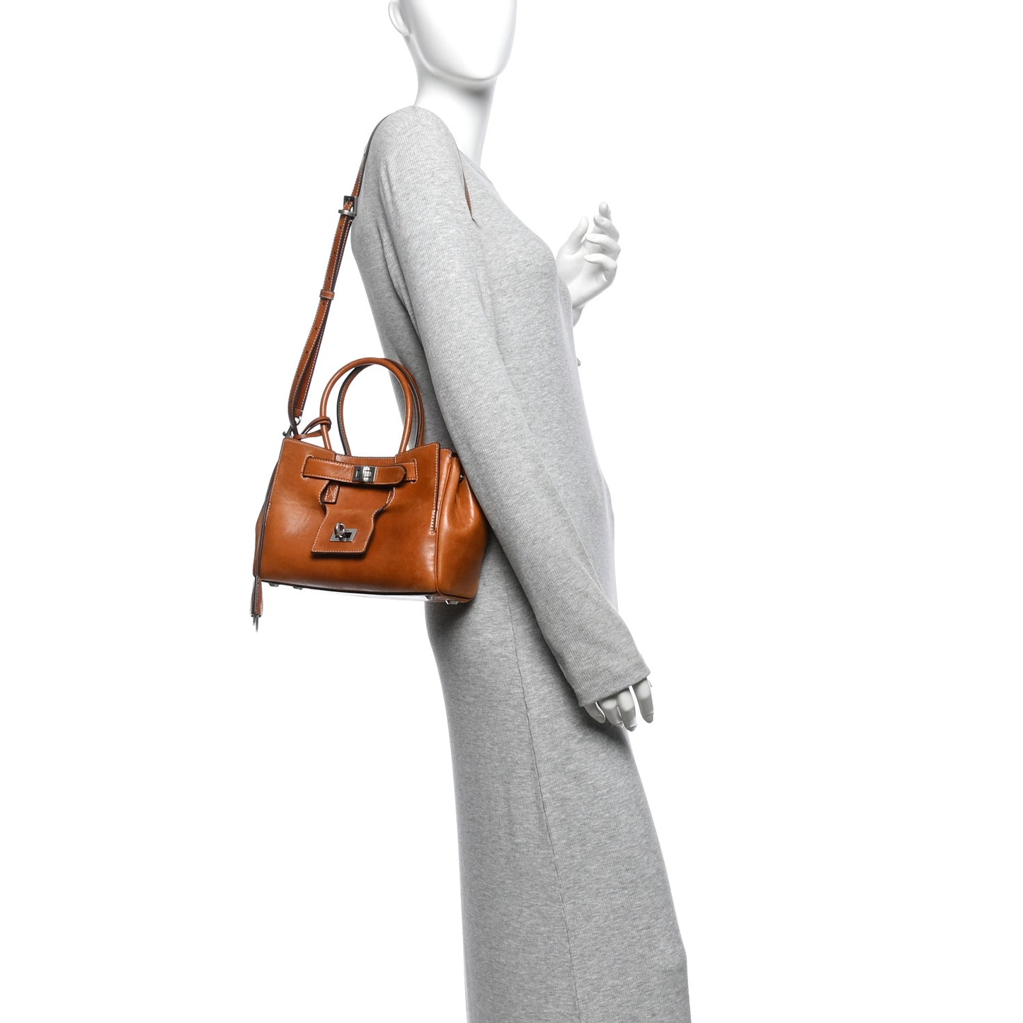 Vegetable Tanned Lambskin Mini Bel Air Carry All Bag Tan Cowboy