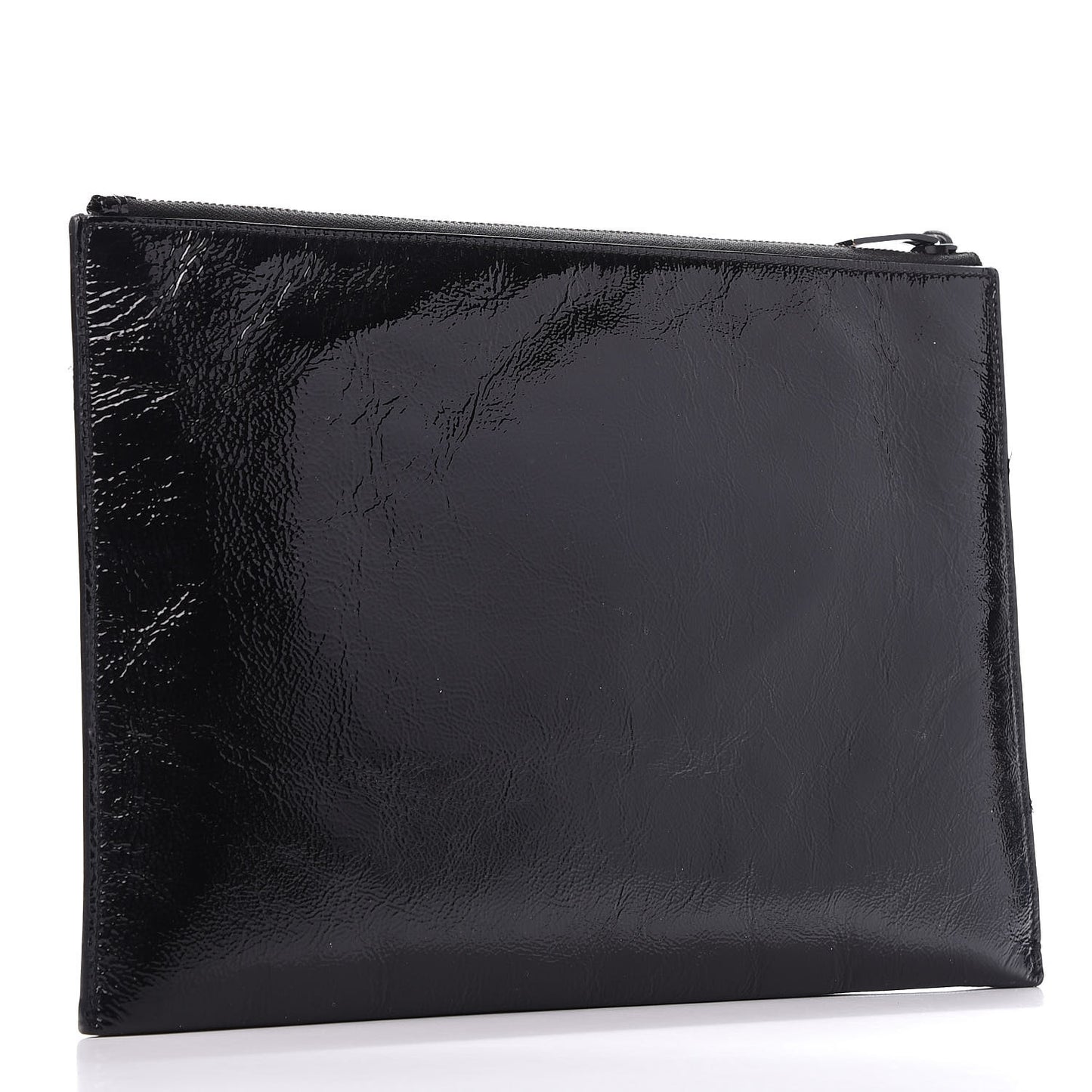 Texturized Patent Monogram iPad Case Black