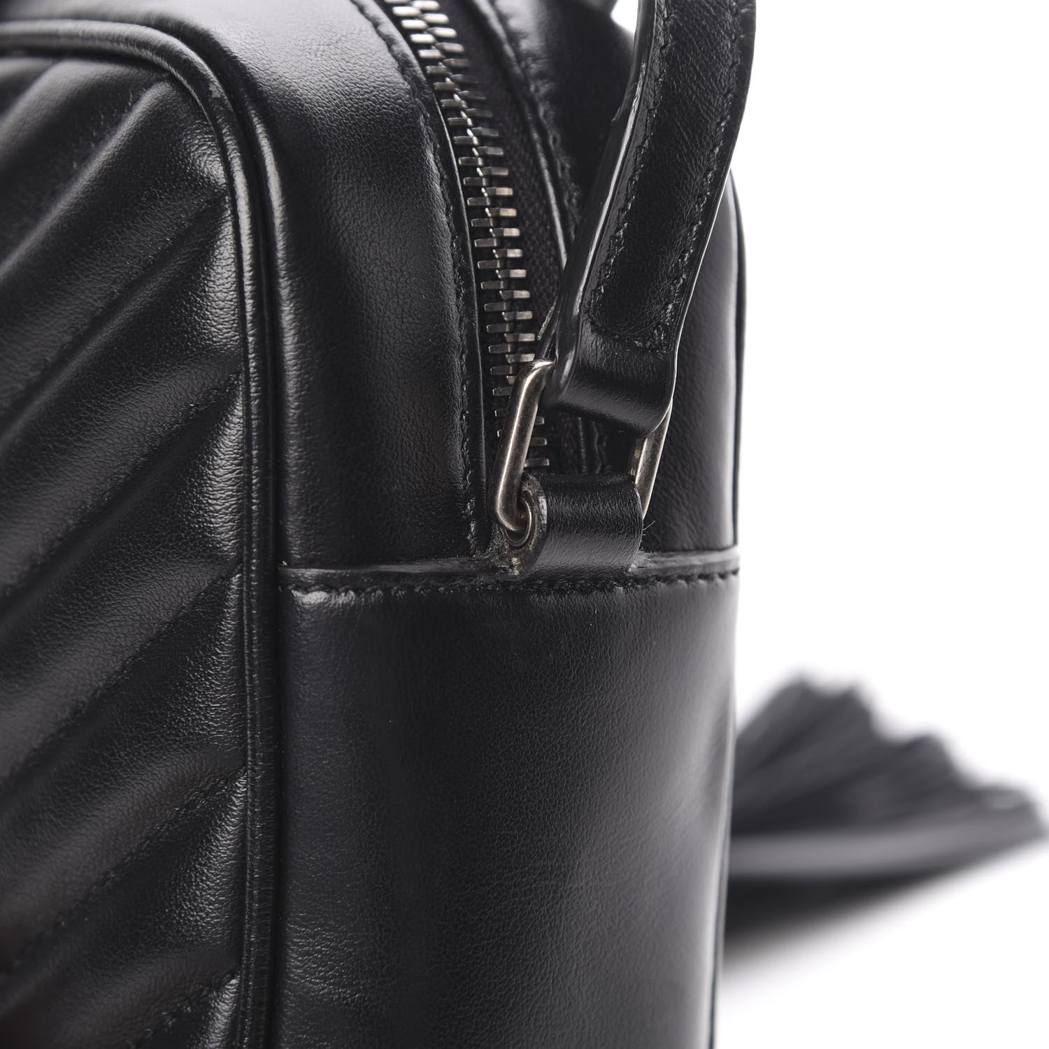 Saint Laurent Calfskin Matelasse Monogram Lou Camera Bag Black 14 of 15